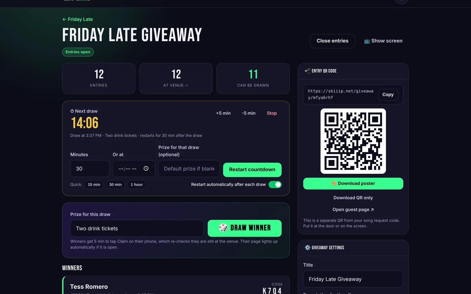 The Giveaway Manager